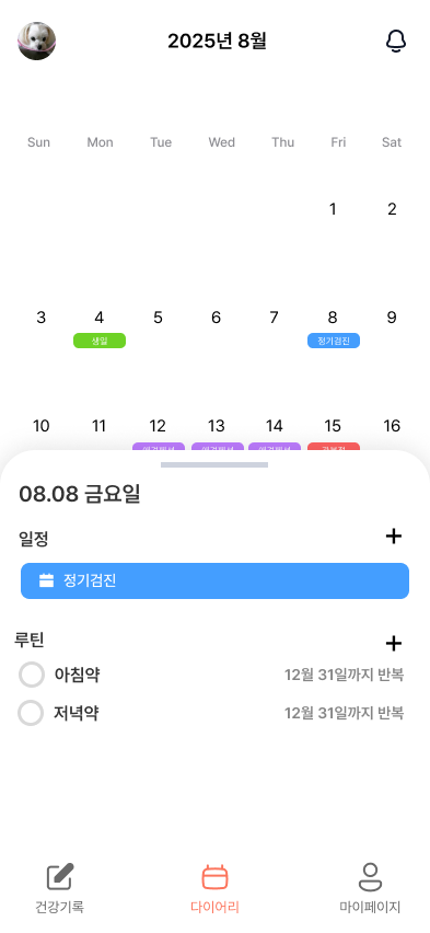 다이어리-할 일 스크린샷